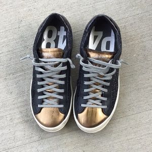 P448 Black Glitter Sneaker size 38